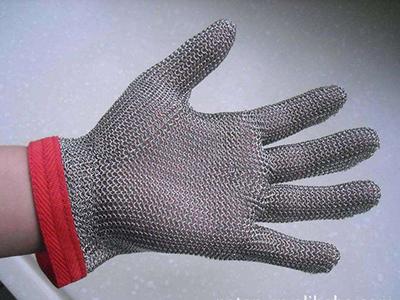 Stainless steel ring anti cutting gloves